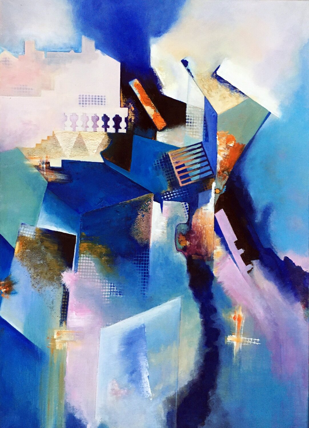 Skyscrapers Olga Begisheva K. Original painting for sale