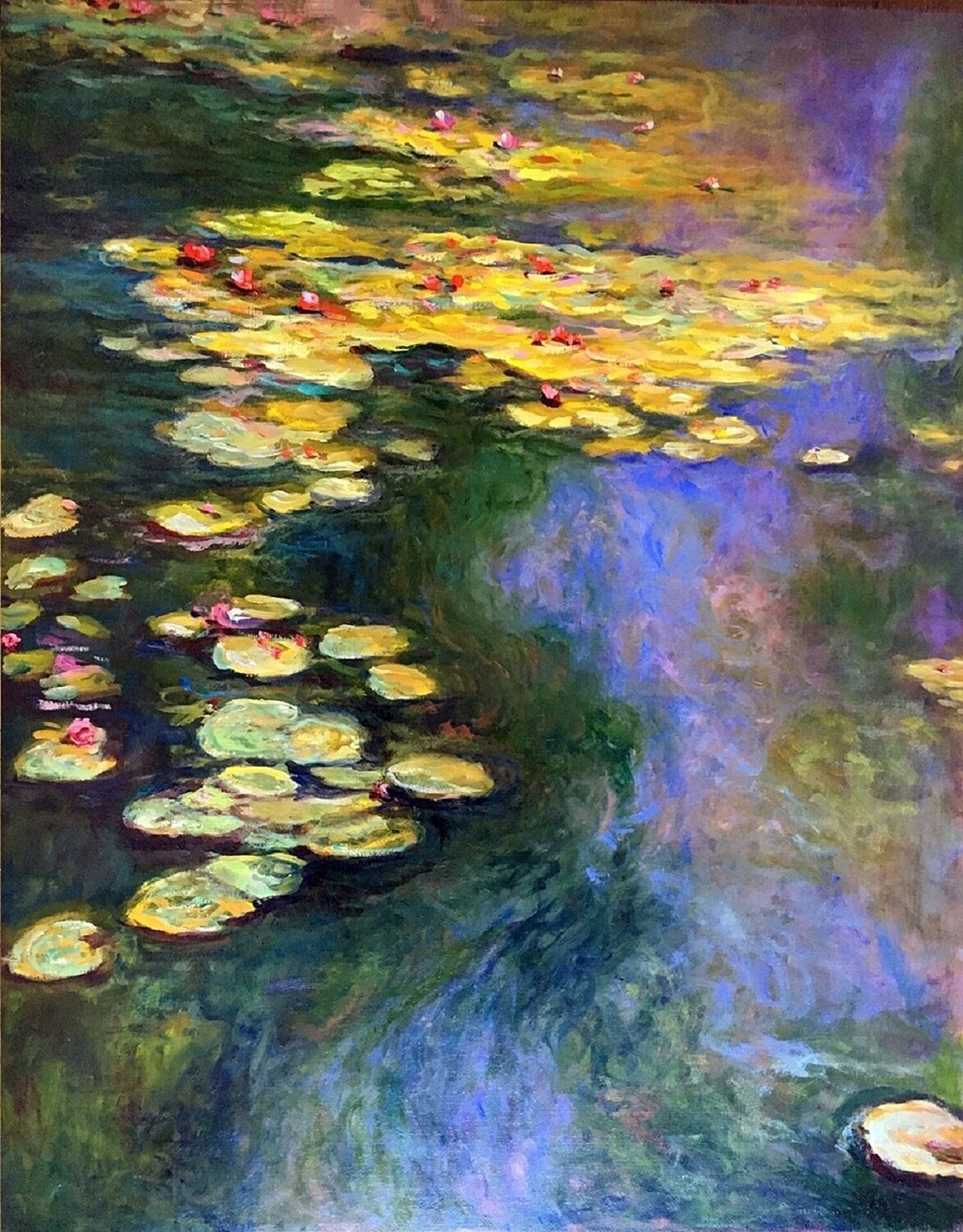 Water Lilies by Claude Monet. Oil Reproduction Olga Begisheva K. Original painting for sale