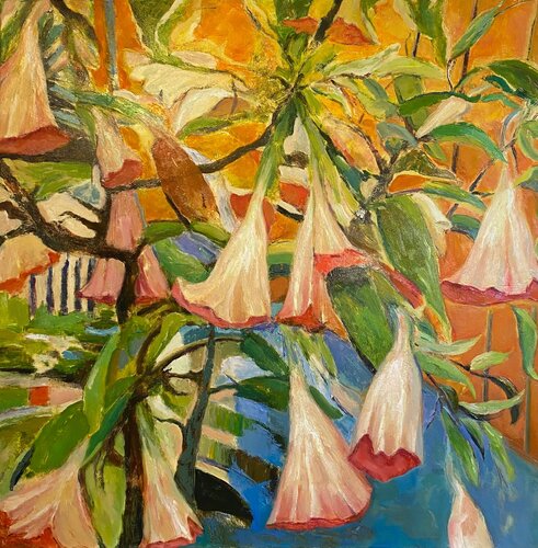 Eine Blume, eine Welt by Meizi Wang, Painting for Sale on Select
