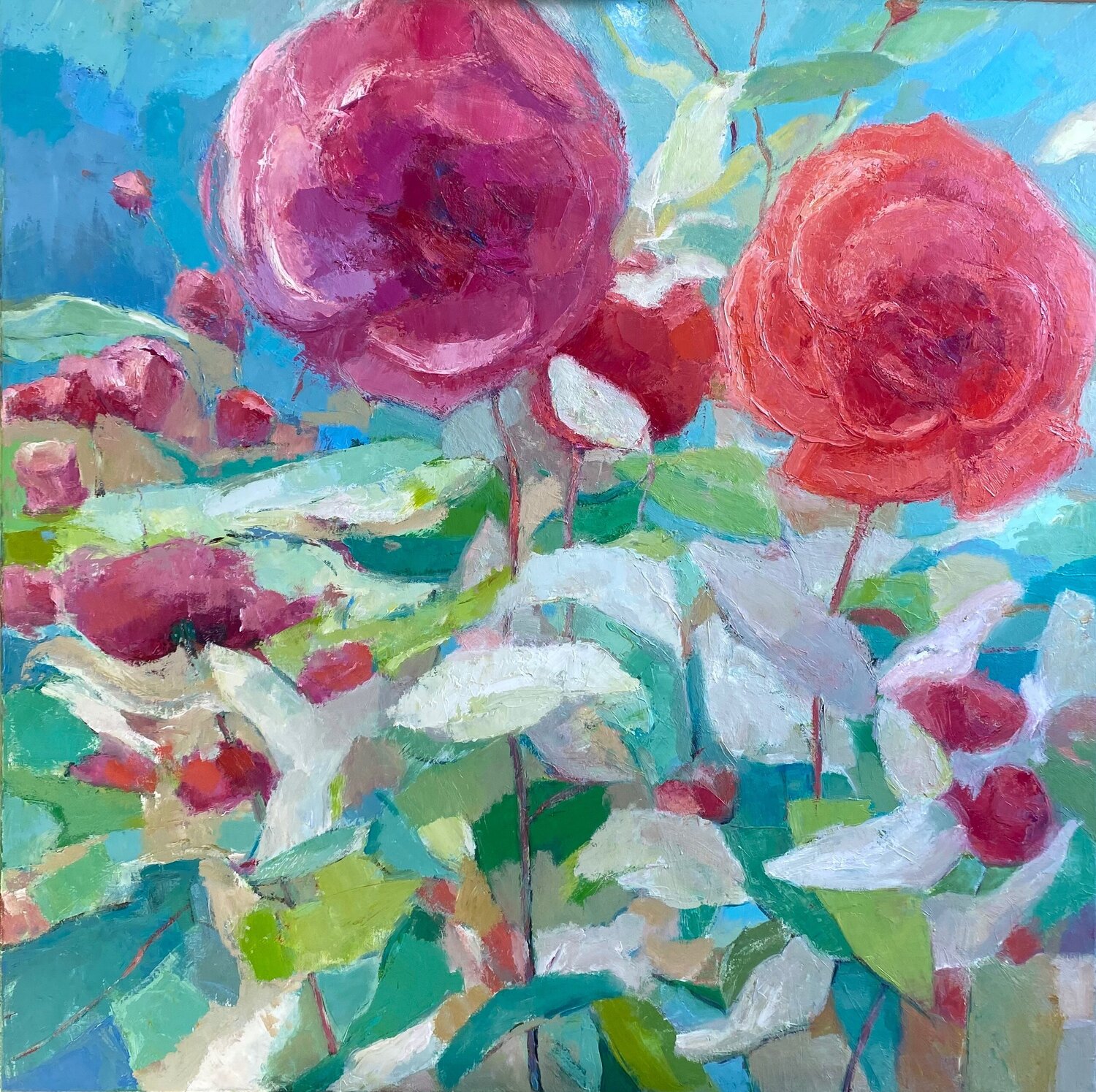 Eine Blume, eine Welt Meizi Wang Original painting for sale