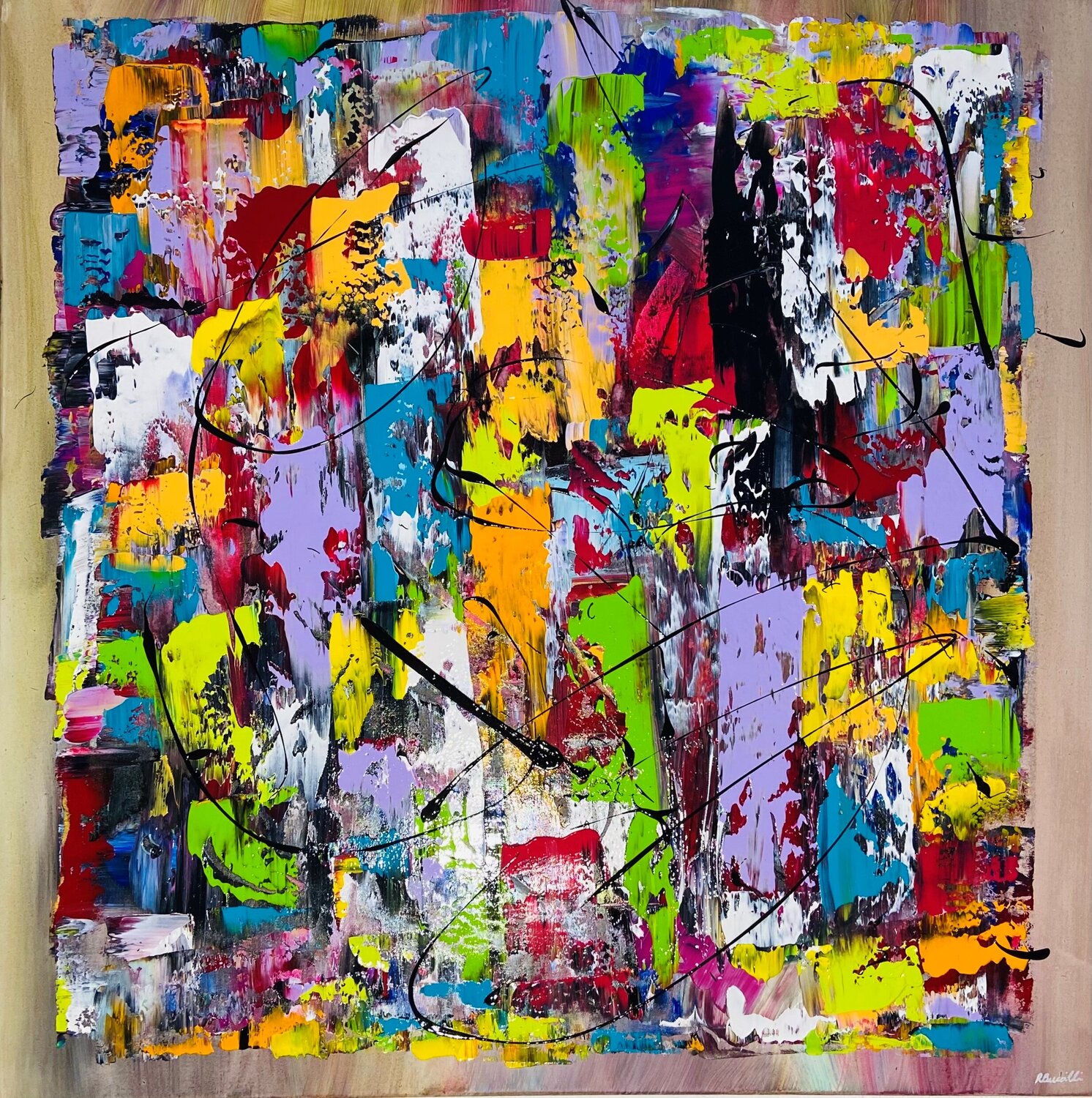 FRENESIA DI COLORI Roberto Buccilli Original painting for sale