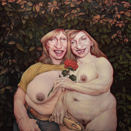 ADAN-A-EVA by Eusebio San Blanco, Painting for Sale on Select