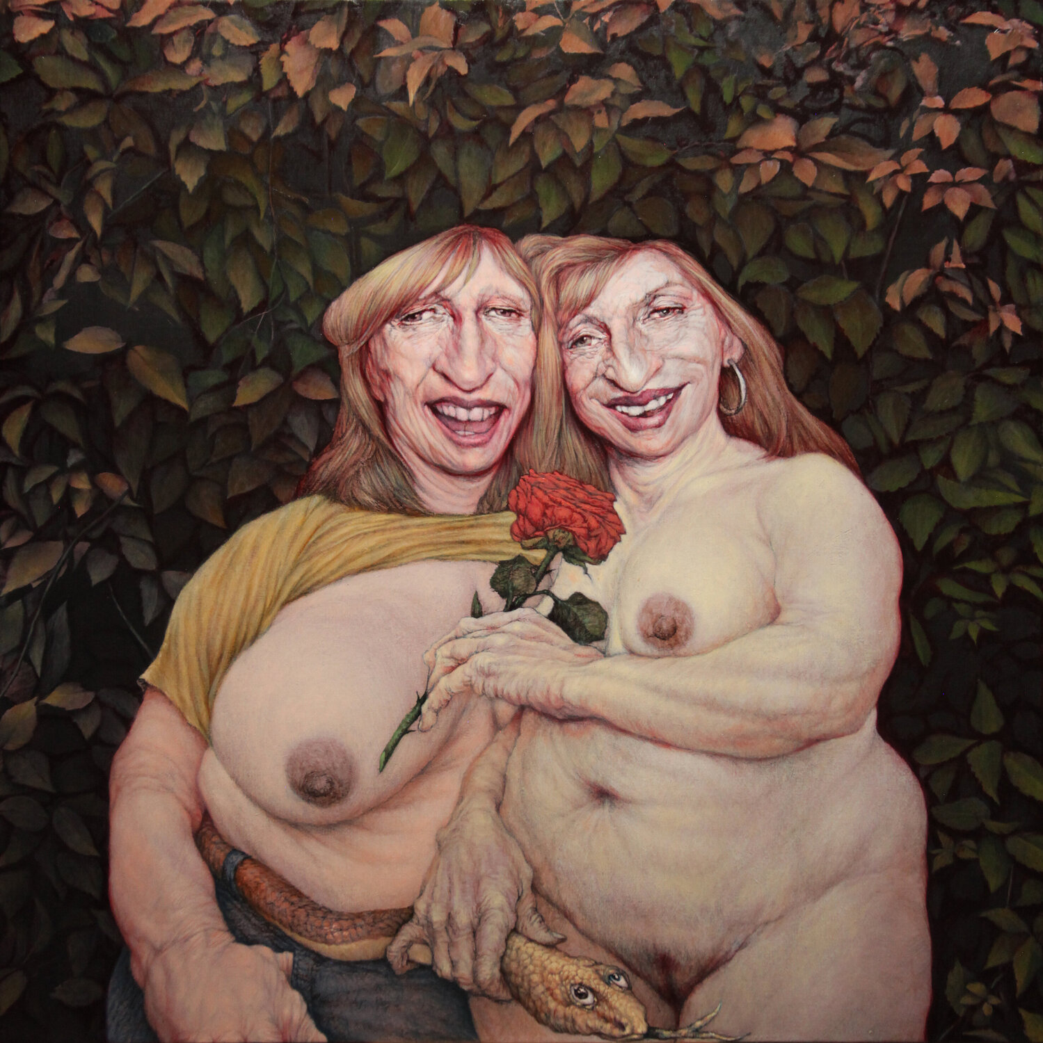 ADAN-A-EVA Eusebio San Blanco Original painting for sale