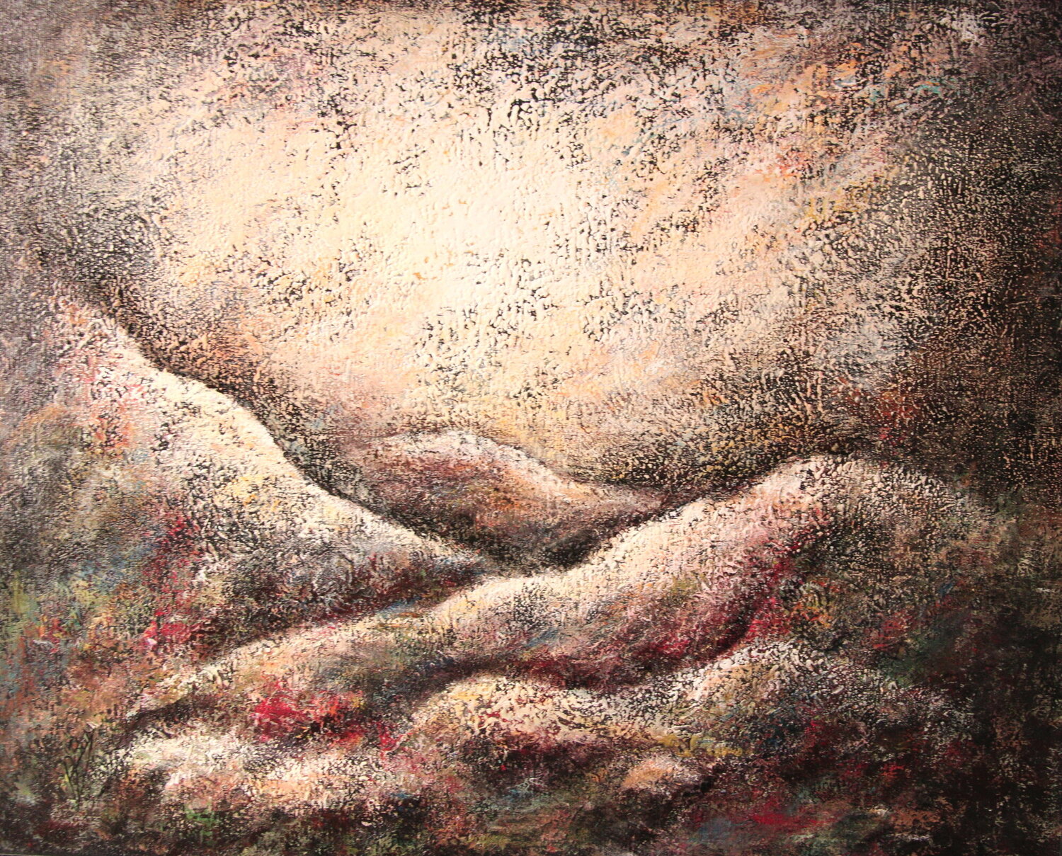 Les collines Robert Bass Original painting for sale