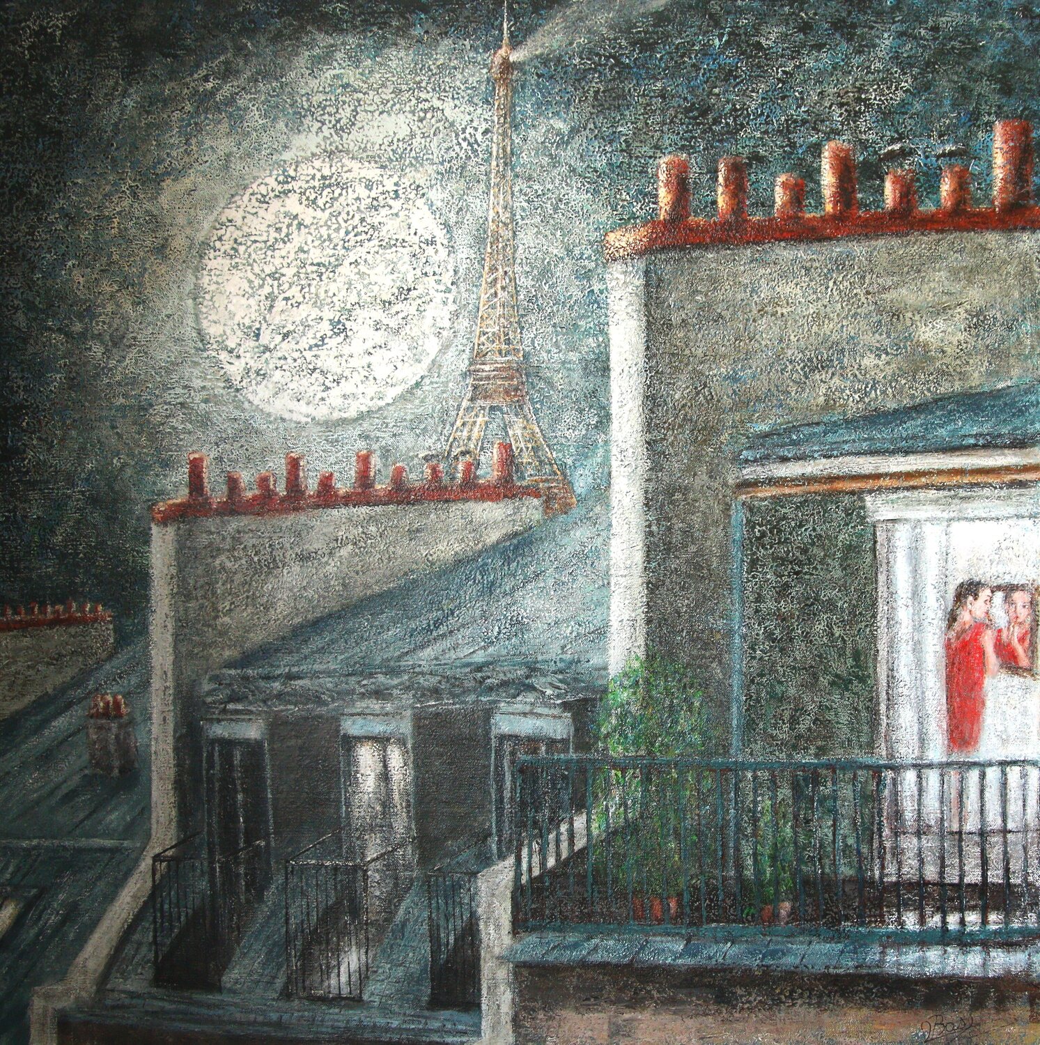 Bientôt prête Robert Bass Original painting for sale