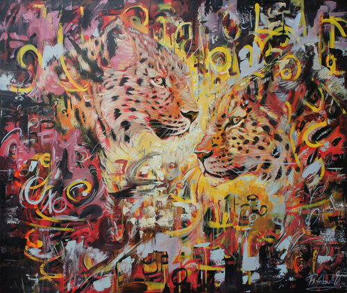 Duo by Yoan RIMBAULT, Painting for Sale on Select