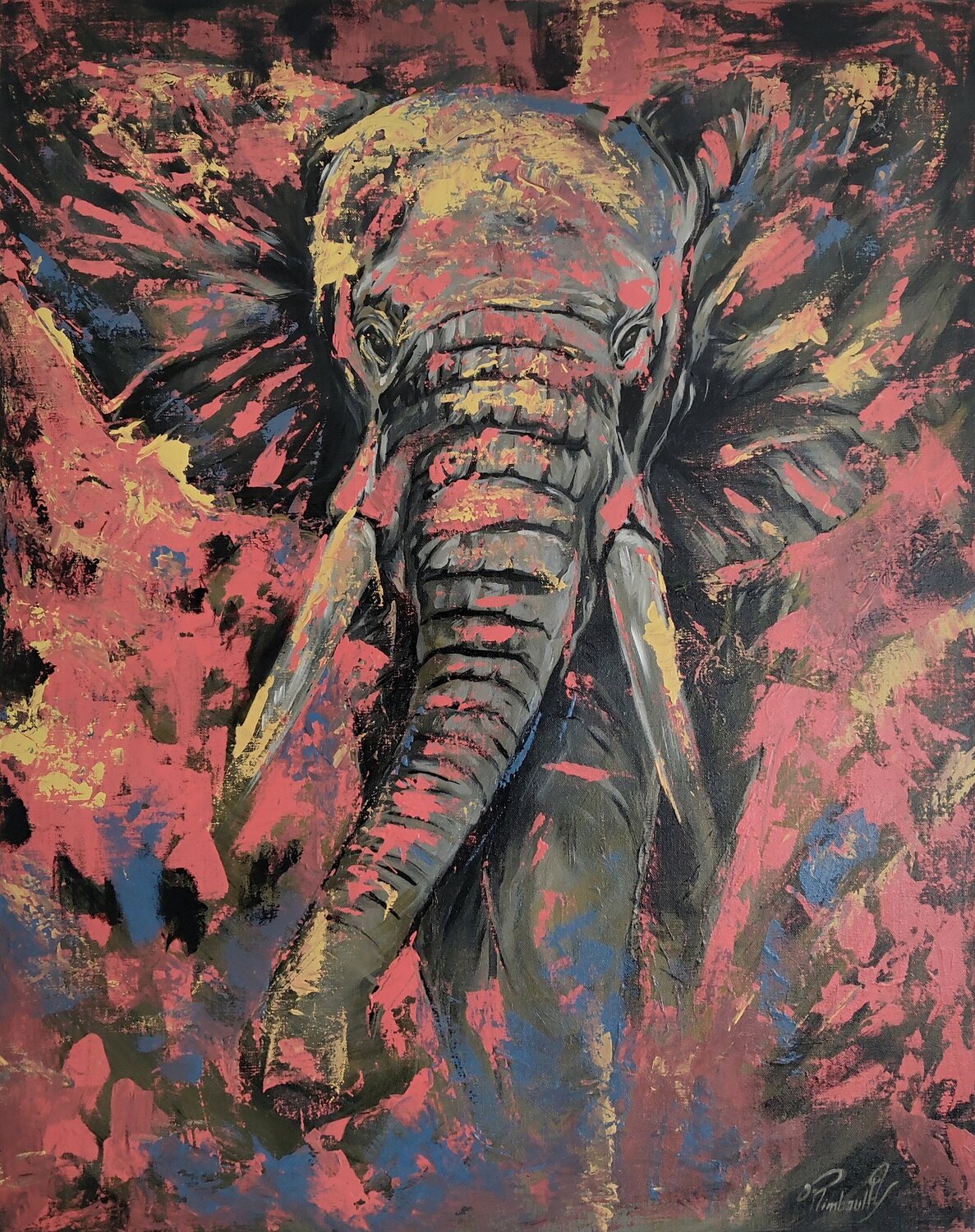 Majesté Yoan RIMBAULT Original painting for sale
