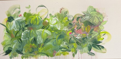 Liquid Leaves 256 by Monika Starke, Painting for Sale on Select