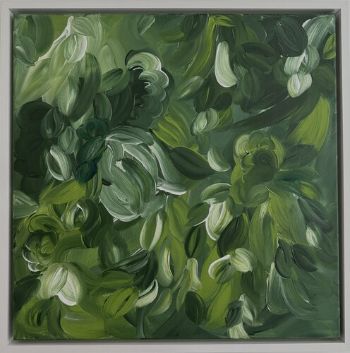 Green Leaves Whisper 3 by Monika Starke, Painting for Sale on Select
