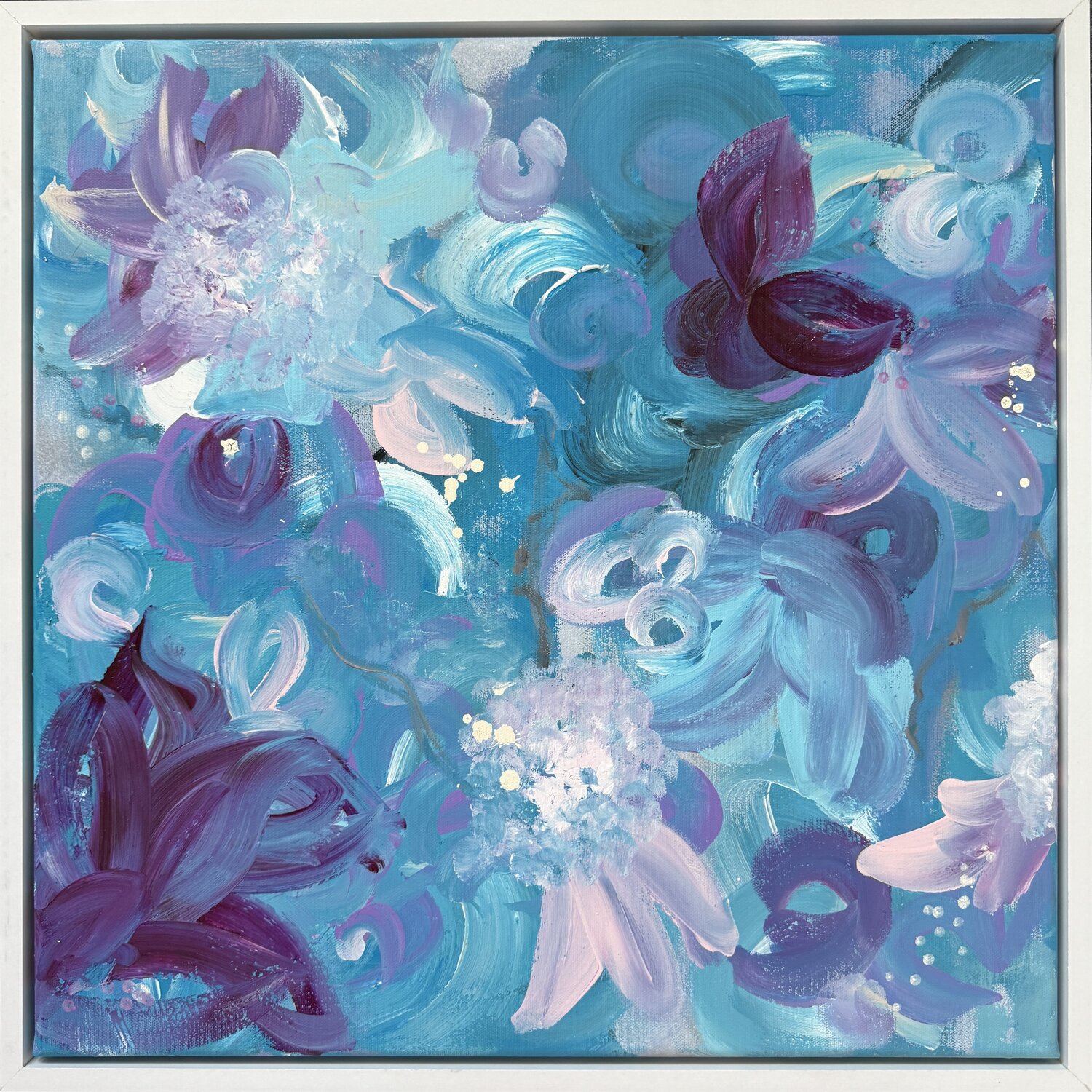 Azure Florals 1 256 Monika Starke Original painting for sale