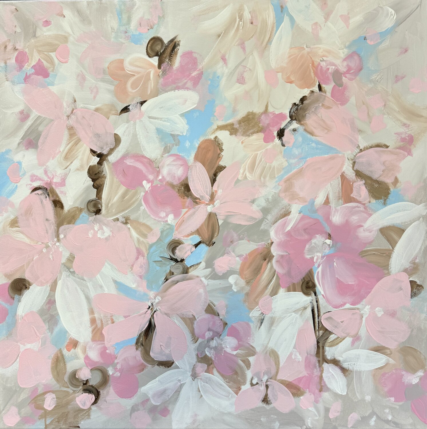 Pastel Petal Breeze 2510 Monika Starke Original painting for sale