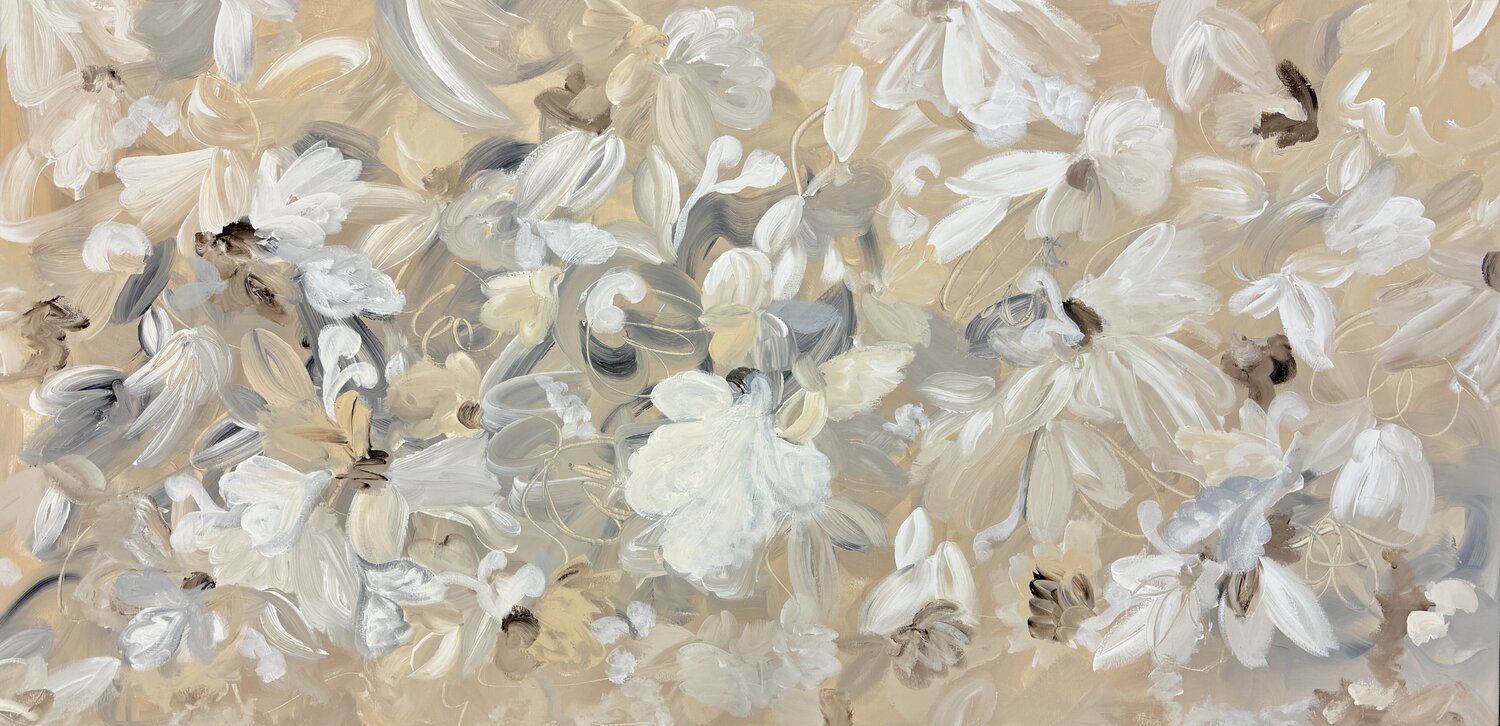 Silent Blooms Monika Starke Original painting for sale