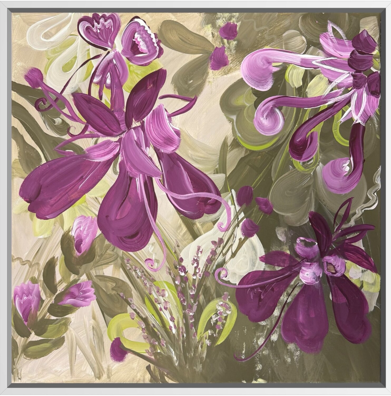 Wild Orchids 3 Monika Starke Original painting for sale