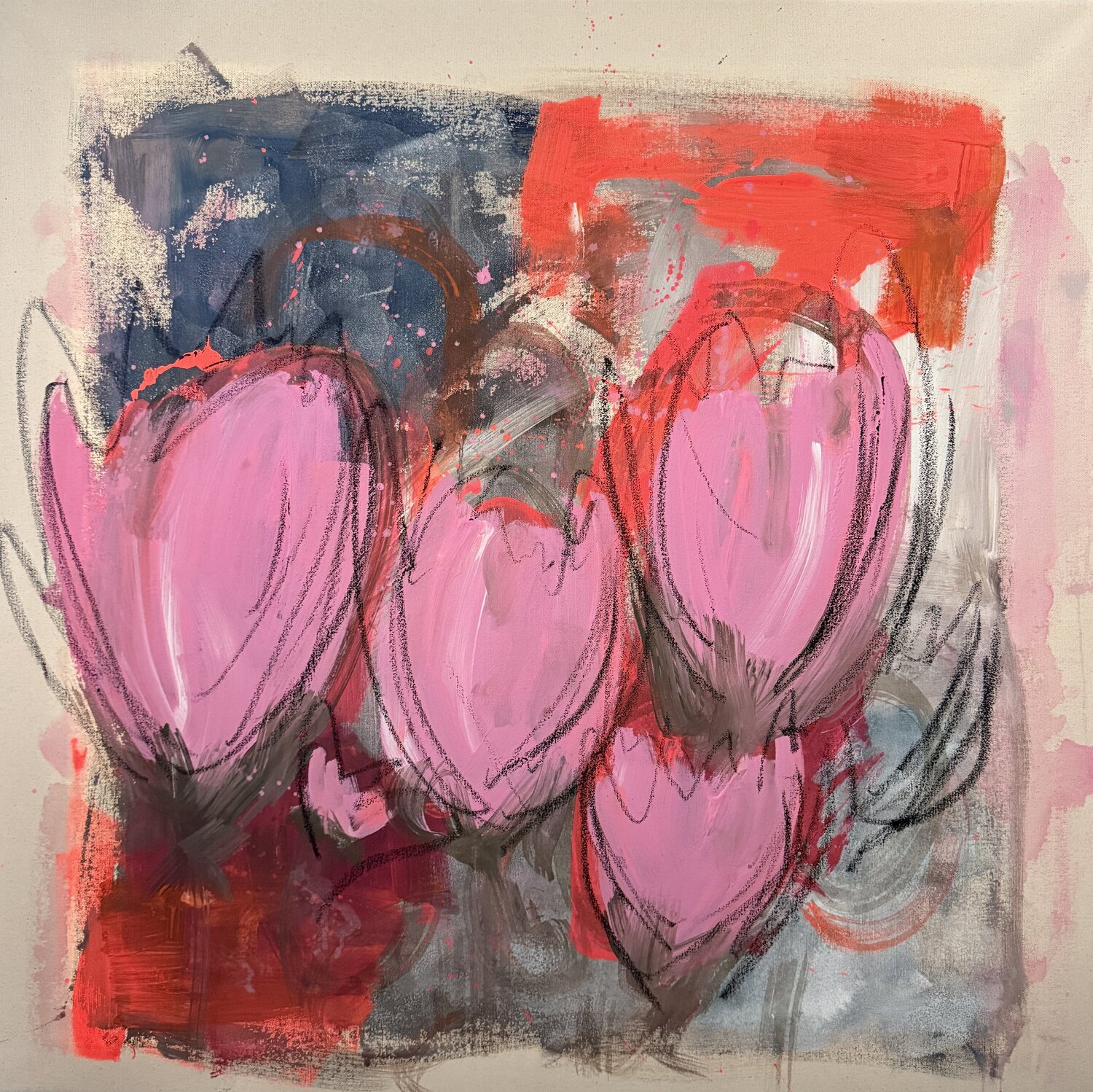Wild Tulips Monika Starke Original painting for sale