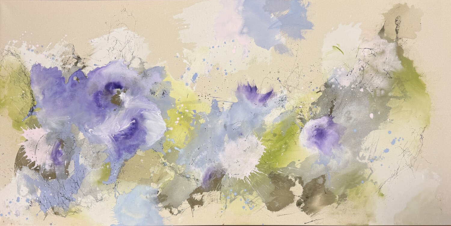 Violet haze in Spring Monika Starke Original painting for sale