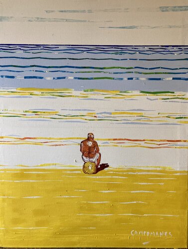 Esperando que suba la marea by Jose Ramon Campomanes, Painting for Sale on Select