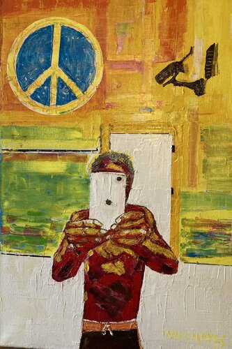 El selfie by Jose Ramon Campomanes, Painting for Sale on Select