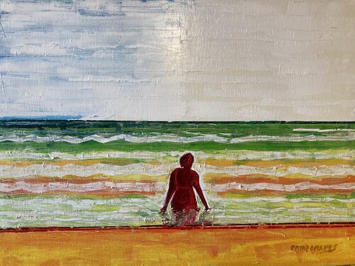 El baño by Jose Ramon Campomanes, Painting for Sale on Select