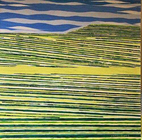 “ Campos de cultivo” by Jose Ramon Campomanes, Painting for Sale on Select
