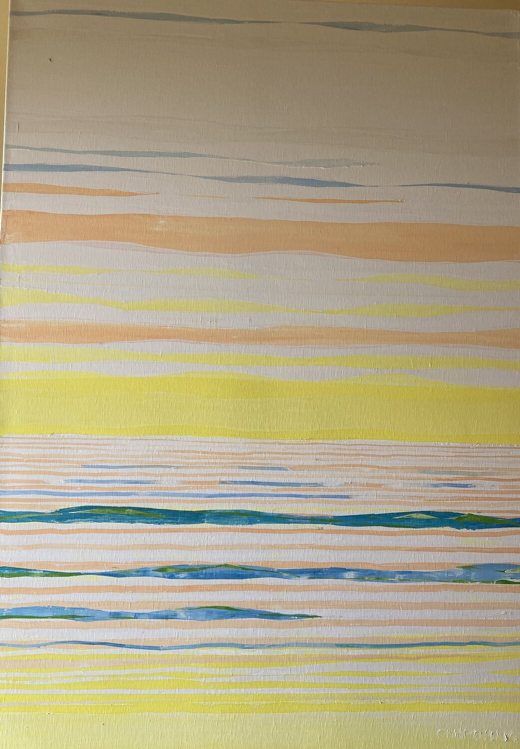Octubre , atardecer Jose Ramon Campomanes Original painting for sale