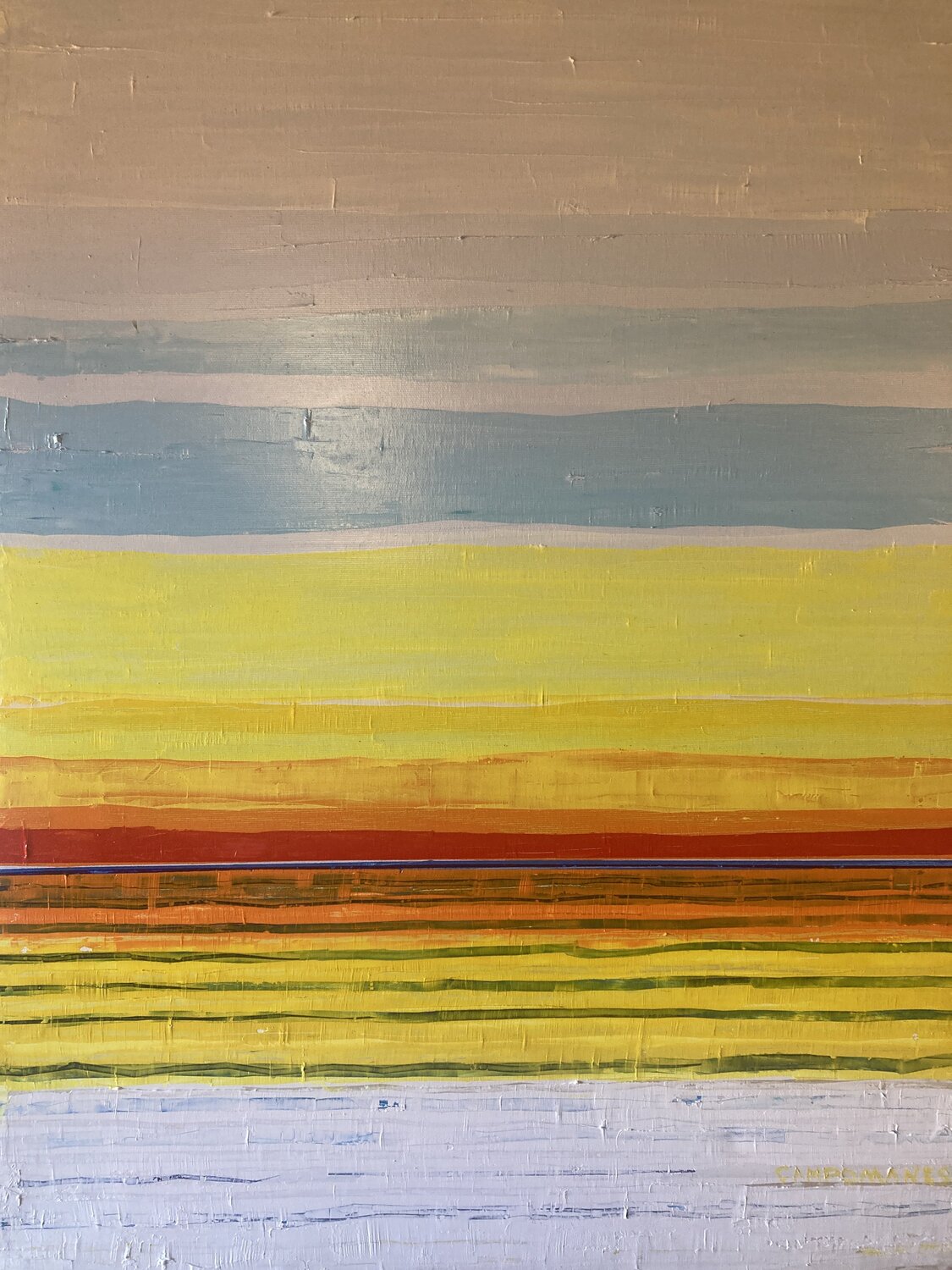 Atadecer Jose Ramon Campomanes Original painting for sale