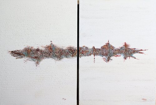 LIBERTAD (díptico) by Marta Reina, Painting for Sale on Select