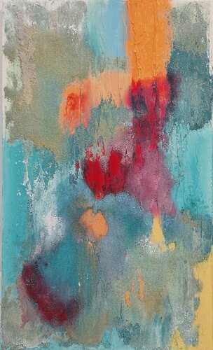 LATENCIA  I (Latent States Series) – Exclusive Textured Painting, Diptych Part I by Marta Reina, Painting for Sale on Select