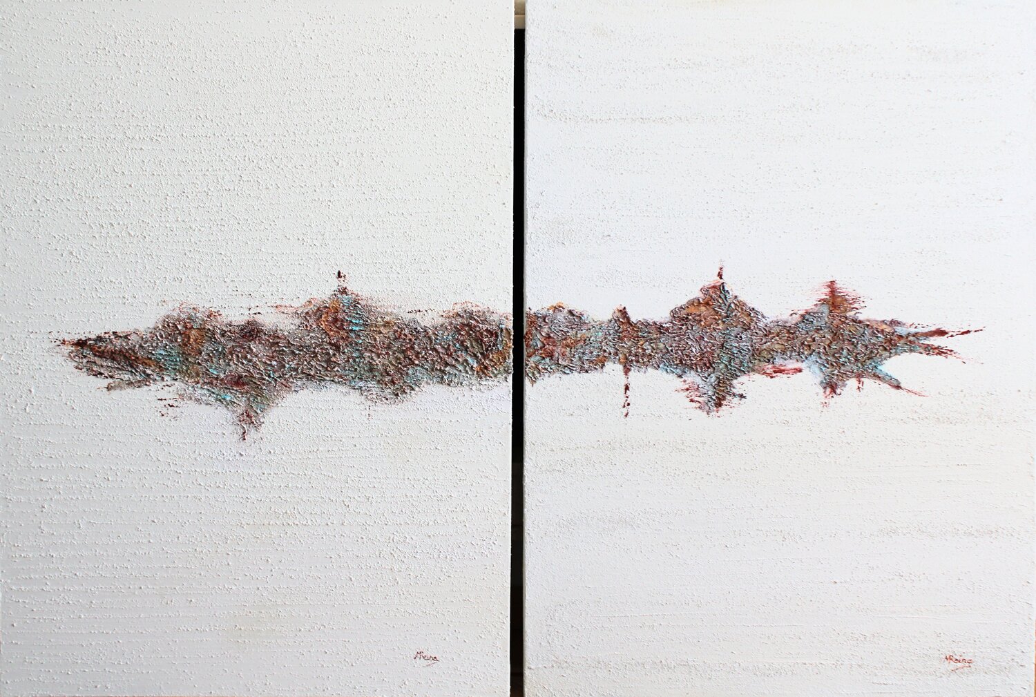 LIBERTAD (díptico) Marta Reina Original painting for sale