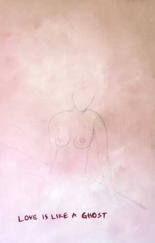 Love is Like a Ghost in the Distance Out of Reach by Cynthia Grow, Painting for Sale on Select