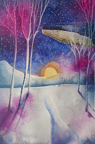 Winter Dream by Smirnova Evgenia, Painting for Sale on Select