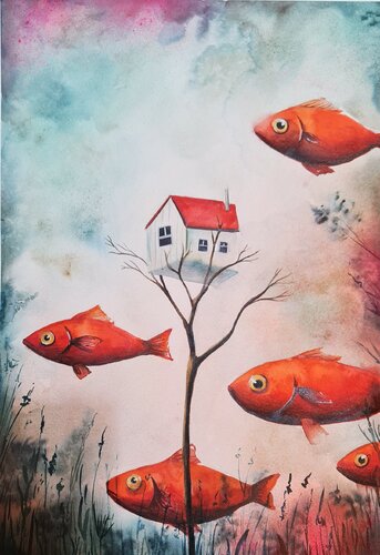 The Place I Keep Inside by Smirnova Evgenia, Painting for Sale on Select