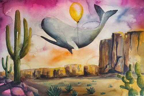 Carry Me Somewhere by Smirnova Evgenia, Painting for Sale on Select