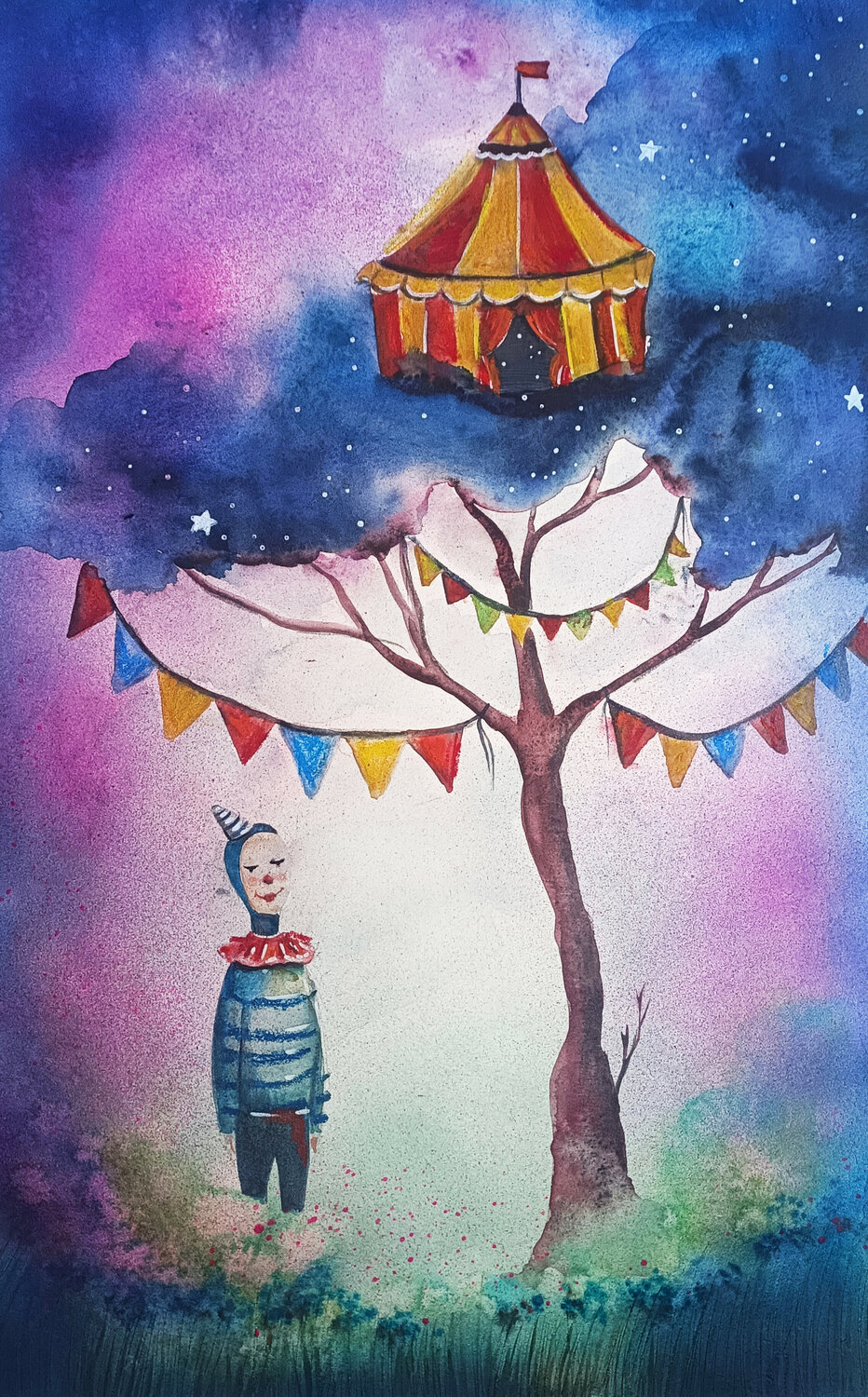The Circus That Never Lands Smirnova Evgenia Original painting for sale