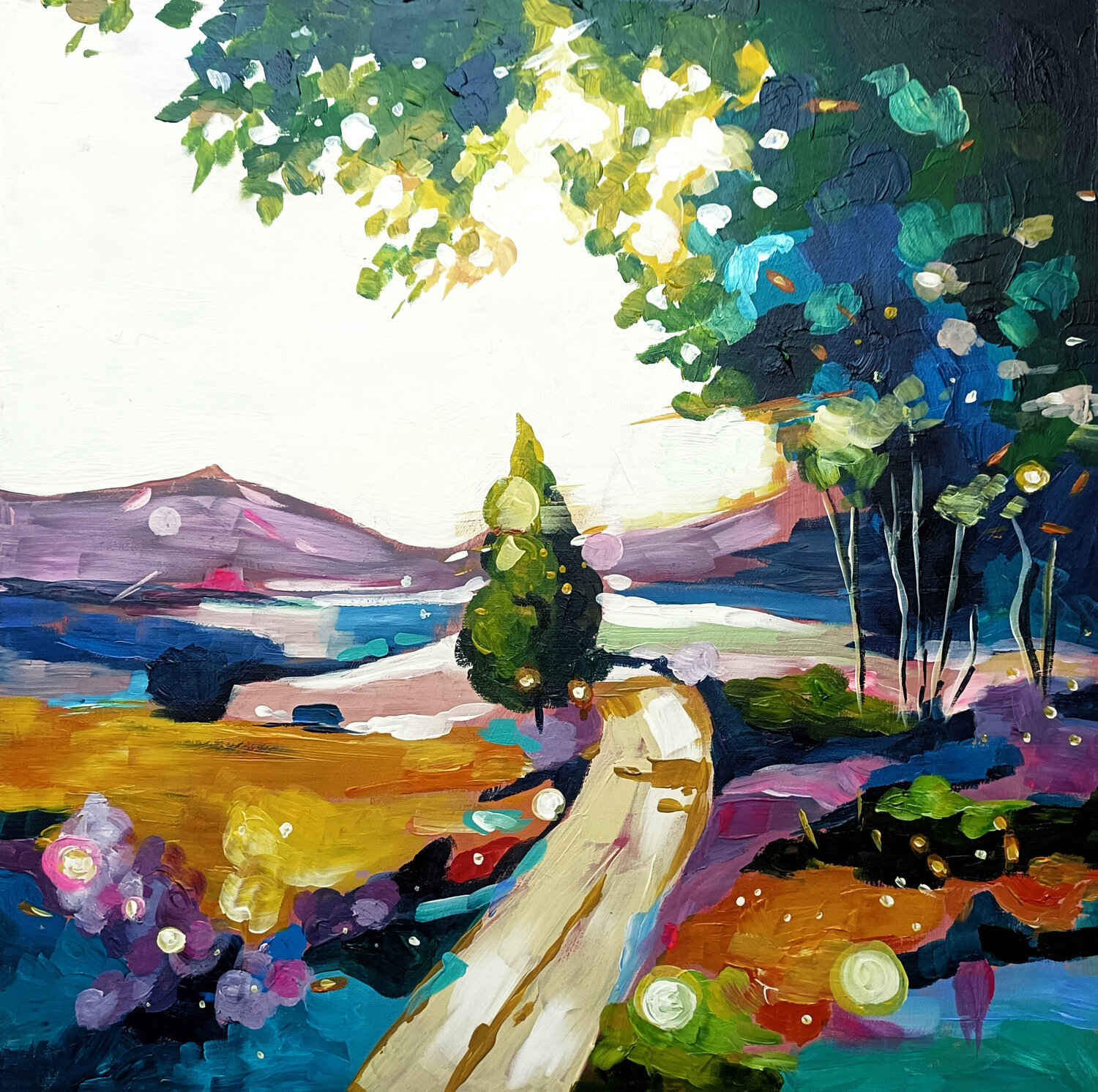 Between Light and Silence Smirnova Evgenia Original painting for sale