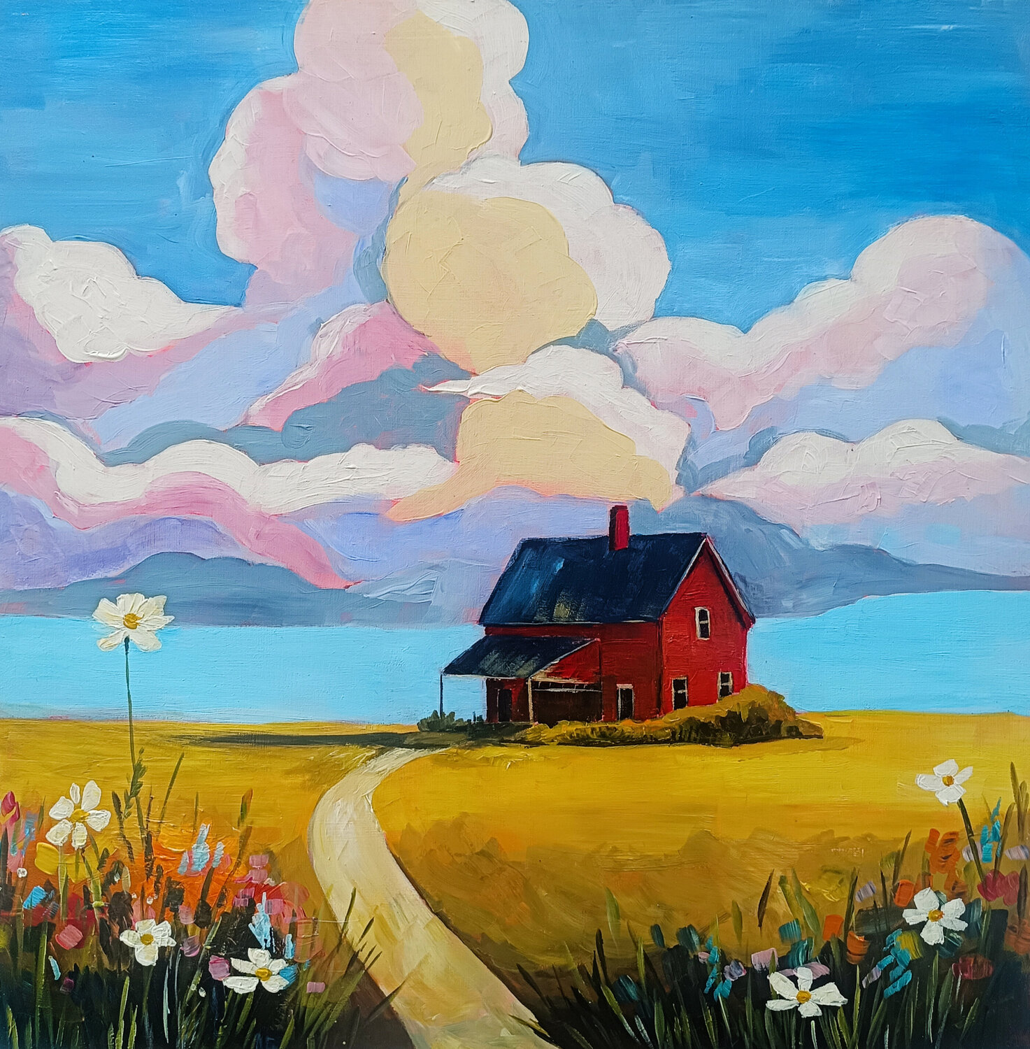 The House in Bloom Smirnova Evgenia Original painting for sale