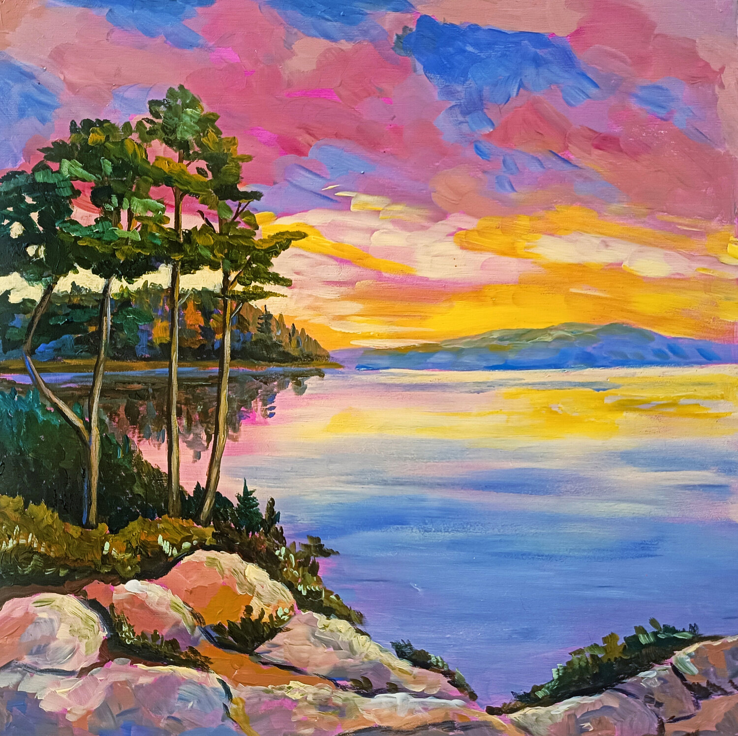 The Last Light of Summer Smirnova Evgenia Original painting for sale