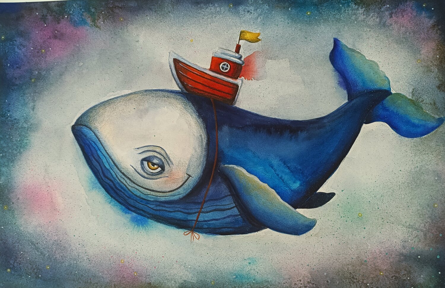 The Kindest Giant Smirnova Evgenia Original painting for sale