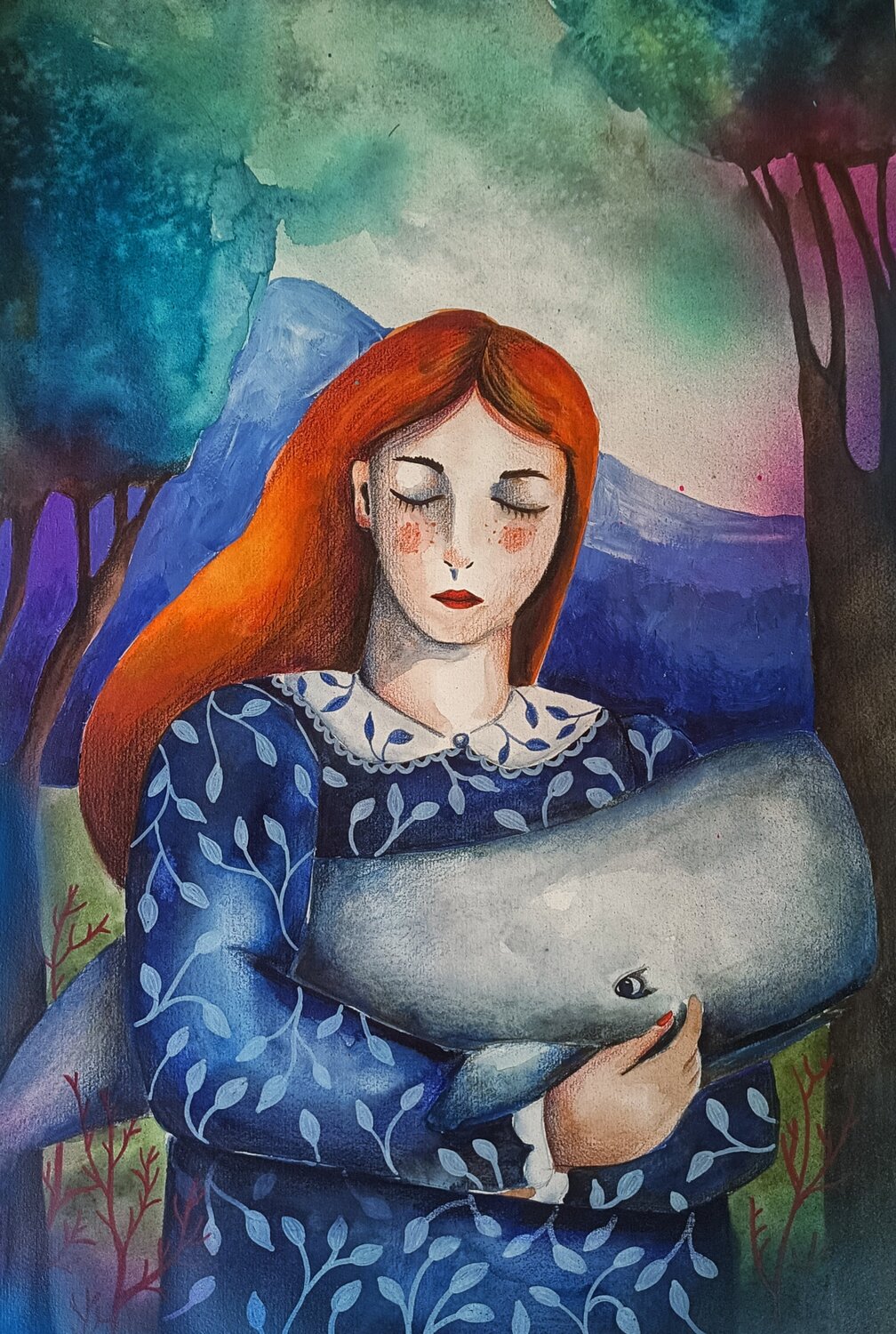 Holding the Ocean Smirnova Evgenia Original painting for sale