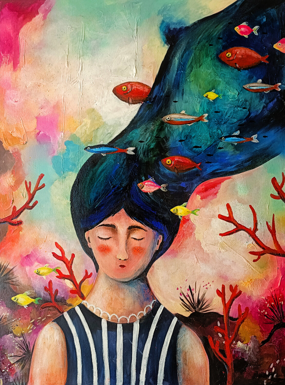 Coral Dreams Smirnova Evgenia Original painting for sale