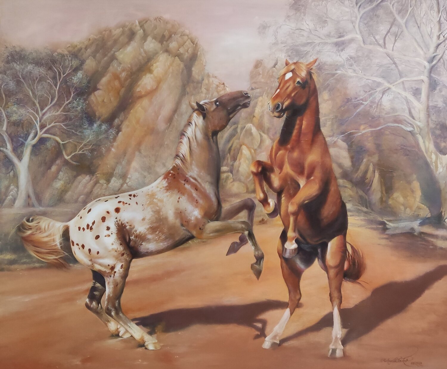 Disagreements Michaela Stocker Original painting for sale