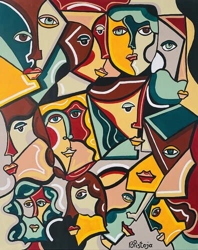 Face the World #2 by Beatrice Pistoja, Painting for Sale on Select