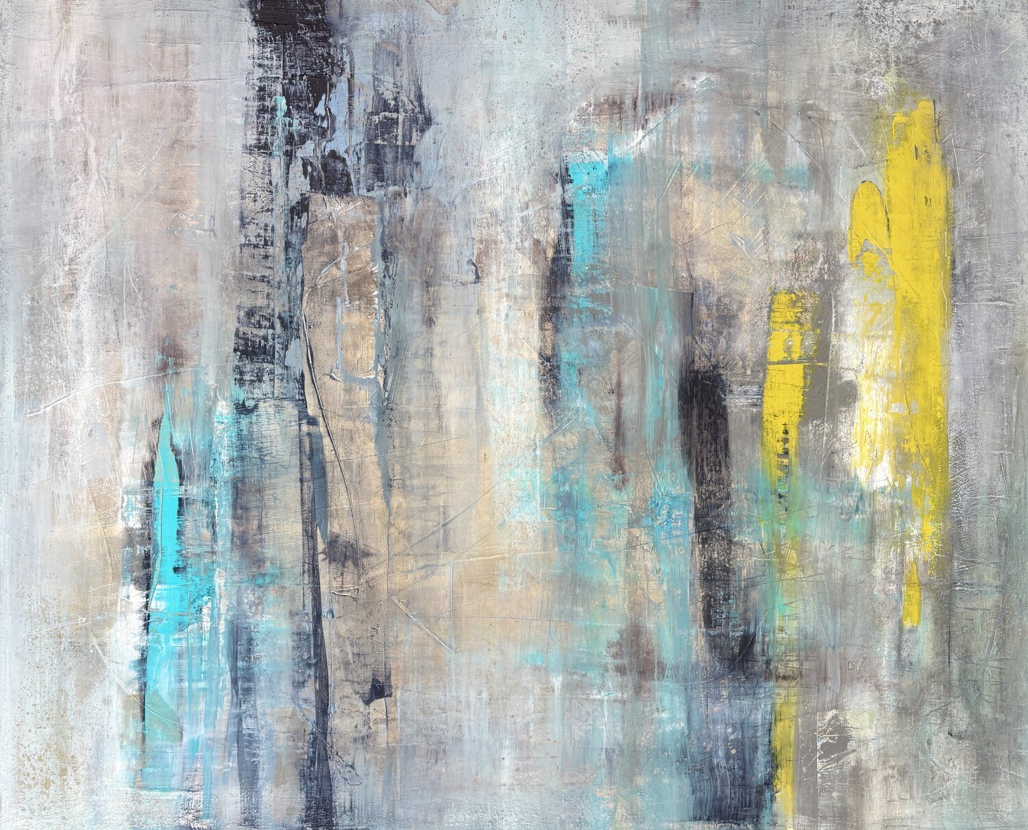 Contours of the Urban Soul Julia Analena Hollmann Original painting for sale