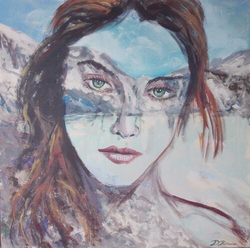 Il ghiacciaio si scioglie 1 by Daniele Bianco, Painting for Sale on Select