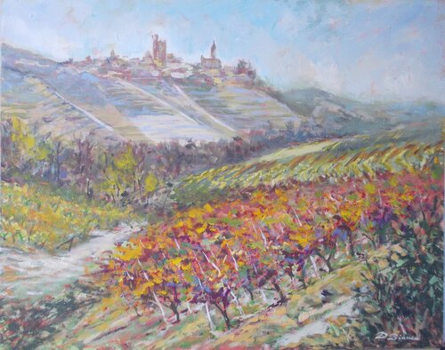 Nelle Langhe di Serralunga by Daniele Bianco, Painting for Sale on Select