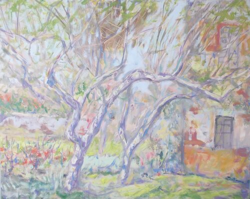 Il giardino fiorito by Daniele Bianco, Painting for Sale on Select
