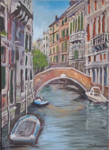 Scorcio veneziano by Daniele Bianco, Painting for Sale on Select