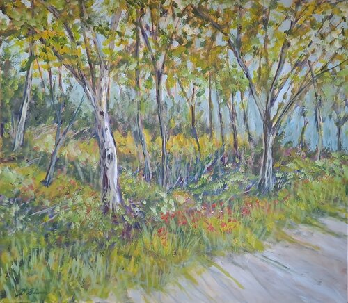 Primavera sul sentiero by Daniele Bianco, Painting for Sale on Select