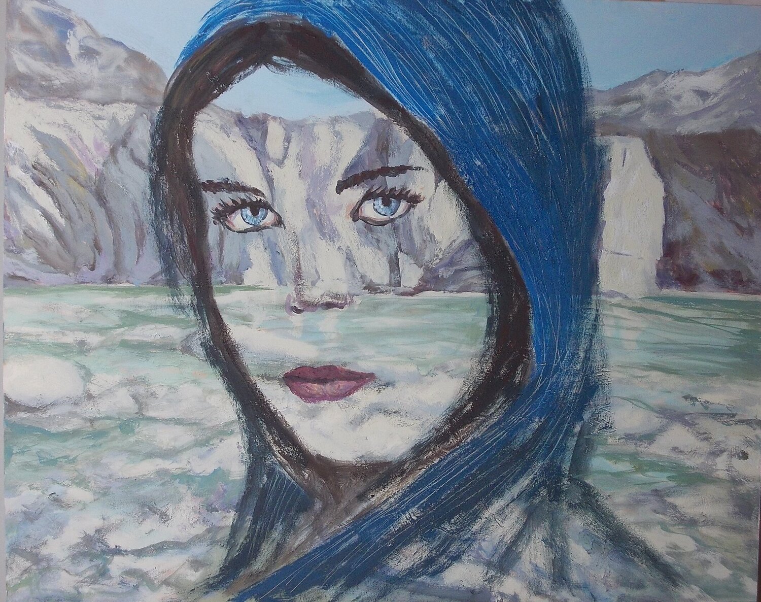 Il ghiacciaio si scioglie 8 Daniele Bianco Original painting for sale
