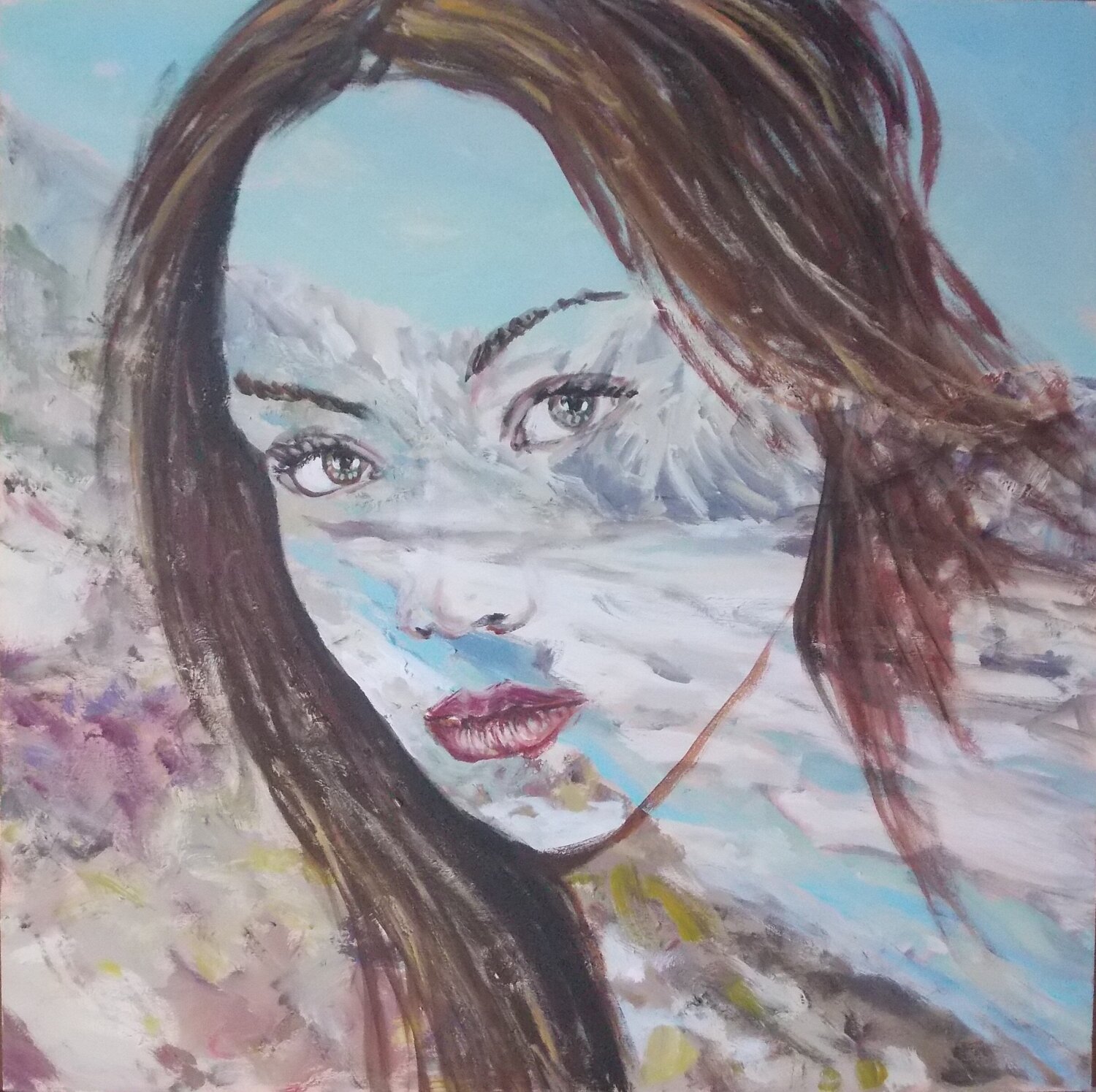 Il ghiacciaio si scioglie 9 Daniele Bianco Original painting for sale