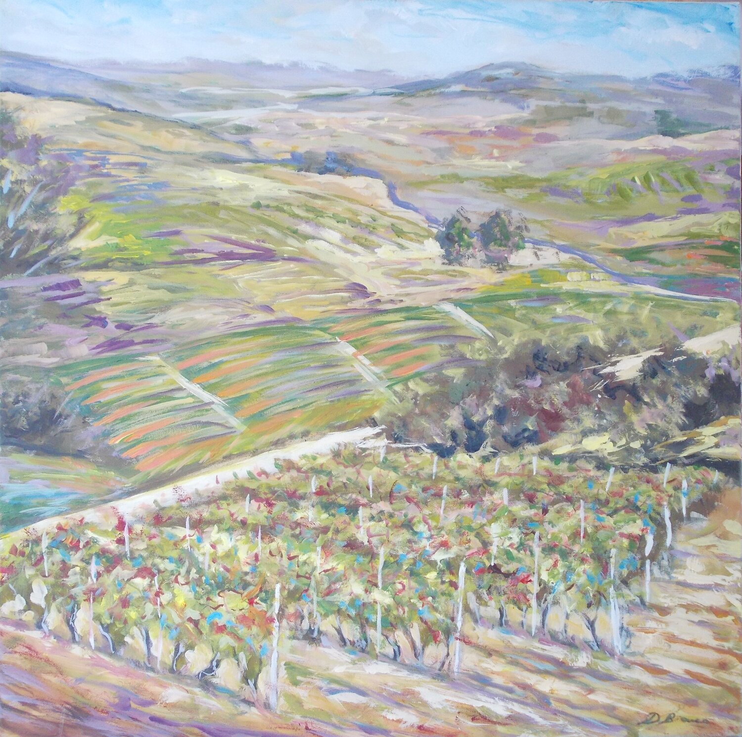 Langhe d'estate Daniele Bianco Original painting for sale